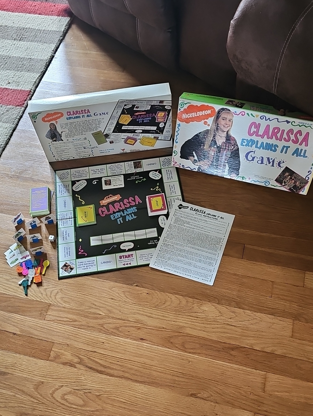 Vintage 1994 Clarissa Explains It All Board Game Nickelodeon Complete